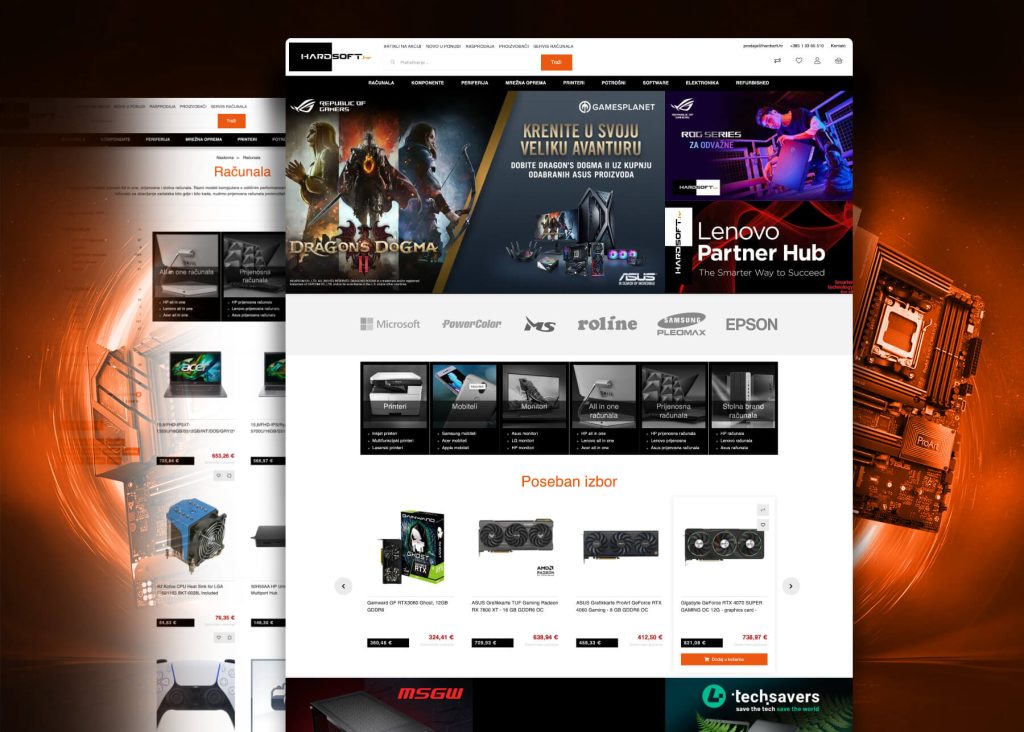 Hardsoft webshop - Referenca | Mathema web shop